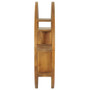  Wall Shelf Teak Solid Teak Wood 31.5 x 6.9 x 31.5 in A949-320771