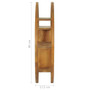  Wall Shelf Teak Solid Teak Wood 31.5 x 6.9 x 31.5 in A949-320771