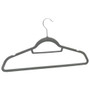  Hanger Set of 100 Grey ABC plastic, zinc alloy, velvet Standard A949-289919