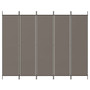  5-Panel Room Divider Anthracite 98.4"x78.7" Fabric A949-350188