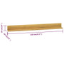  Wall Shelf Natural Teak Solid teak wood with a natural finish A949-338261