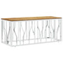  Coffee Table Silver Stainless steel, solid acacia wood Medium A949-350055