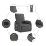  Massage Recliner Chair Dark grey A949-3205685