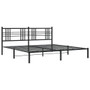  Bed Frame Black Powder-Coated Steel Double Bed Frame A949-376330