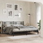  Bed Frame Black Powder-Coated Steel Double Bed Frame A949-376330