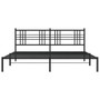  Bed Frame Black Powder-Coated Steel Double Bed Frame A949-376330