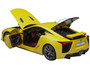 Lexus LFA Pearl Yellow with Red and Black Interior 1/18 Model Car by Autoart F977-78854