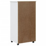  Rolling Cabinet White Solid pine wood, engineered wood, plastic A949-355898