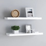 Frame Ledge Shelf Set of 2 White MDF 23.6 in x 3.5 in x 1.2 in A949-323929