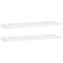  Frame Ledge Shelf Set of 2 White MDF 23.6 in x 3.5 in x 1.2 in A949-323929