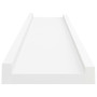  Frame Ledge Shelf Set of 2 White MDF 23.6 in x 3.5 in x 1.2 in A949-323929