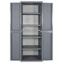  Garden Storage Cabinet Grey Polypropylene Large A949-364063