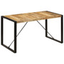  Dining Table Brown and black Solid mango wood, powder-coated steel A949-247420