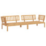  Pallet Corner Sofa Natural Solid Acacia wood 52.4 x 36.2 x 27.2 in A949-3209306