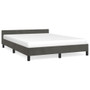  Bed Frame With Headboard Dark grey Velvet, plywood, engineered wood A949-347604