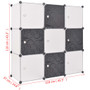  Storage Cube Organizer Black and White A949-244924