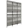  Room Divider 3 Panels Gray Poly Rattan A949-365390