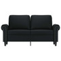  2-seater Sofa Black Faux leather, Metal, Foam 2-seater Durable A949-359499