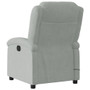  Massage Recliner Chair Light Gray Velvet, Metal, Plywood Medium A949-3205952