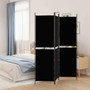  3-Panel Room Divider Black 59.1"x70.9" Fabric A949-350213