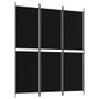  3-Panel Room Divider Black 59.1"x70.9" Fabric A949-350213