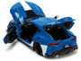 2020 Toyota Supra Blue with Graphics and Max Sterling Diecast Figurine "Robotech" "Hollywood Rides" F977-33676