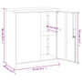 File Cabinet Light grey Powder-coated steel Medium File Cabinet A949-339733