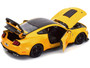 2020 Ford Mustang Shelby GT500 Yellow with Black Top "Special Edition" 1/18 Diecast Model Car by Ma F977-31452YL