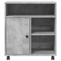 Printer Stand with Wheels Concrete Gray 23.6"x19.7"x26.4" A949-840628