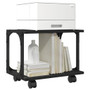 Printer Stand 2-Tier Black 16.1"x11"x13.2" Engineered Wood A949-842271