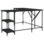 Desk Black Engineered wood, Metal Large Adjustable Feet A949-837587