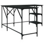 Desk Black Engineered wood, Metal Large Adjustable Feet A949-837587