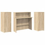 Reception Desk Sonoma Oak Engineered Wood Large Reception Desk A949-3324207