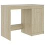 Desk Sonoma Oak Engineered Wood 39.4 in x 19.7 in x 29.9 in A949-801799