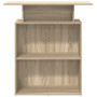 Reception Desk Sonoma oak Engineered wood 39.4 x 15.7 x 40.9 in A949-859053