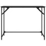 Desk Black Engineered wood, Powder-coated steel A949-842266