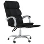 Reclining Office Chair Black Faux leather, metal, plywood, foam A949-349629
