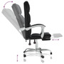 Reclining Office Chair Black Faux leather, metal, plywood, foam A949-349629