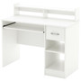 Contemporary Home Office Computer Desk in White Wood Finish Q280-SACDW9941