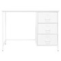 Desk White Steel Medium Desk Rectangular Industrial A949-339635