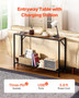 Narrow Console Table, 41.7" Behind Couch Table with Power Outlets, 2-Tier Long Entryway Table, Sofa E415-BSXGZDCK4171W3Q5FV1