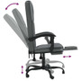 Reclining Office Chair Dark Gray A949-349760