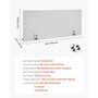 Desk Divider Privacy Panel, 60" x 24" Clamp-on Office Desk Partition, PET Cubicle Partition Panel,  E415-ZMGDYSMBW60HFQ1LP001V0