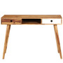 Writing Desk Brown and White Solid Acacia Wood A949-246225