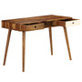 Writing Desk Brown and White Solid Acacia Wood A949-246225
