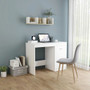 Desk White Engineered wood Compact Desk Rectangular Modern A949-801796