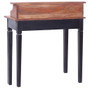 Writing Desk Natural and black Solid mahogany wood Medium A949-283910