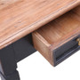 Writing Desk Natural and black Solid mahogany wood Medium A949-283910