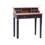 Writing Desk Natural and black Solid mahogany wood Medium A949-283910