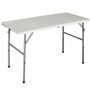 White HDPE Plastic Heavy Duty Indoor Outdoor Folding Table with Steel Frame Q280-WOFCMBE159821